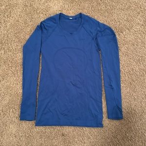 Lululemon Size 6 Blue Long Sleeve Swiftly